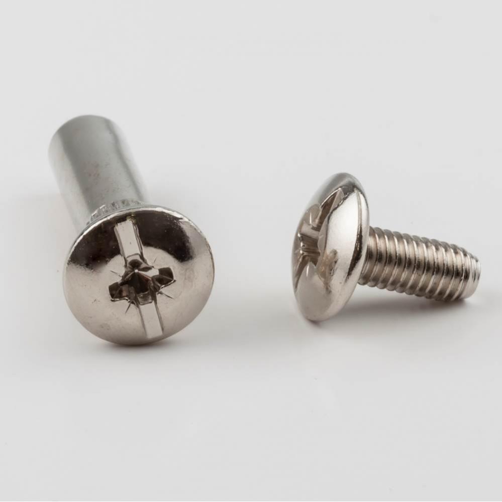 2 Piece Nickel Plated Connector Bolt for 8 mm Drilling and 31 mm - 41 mm Panel Thickness - Bag of