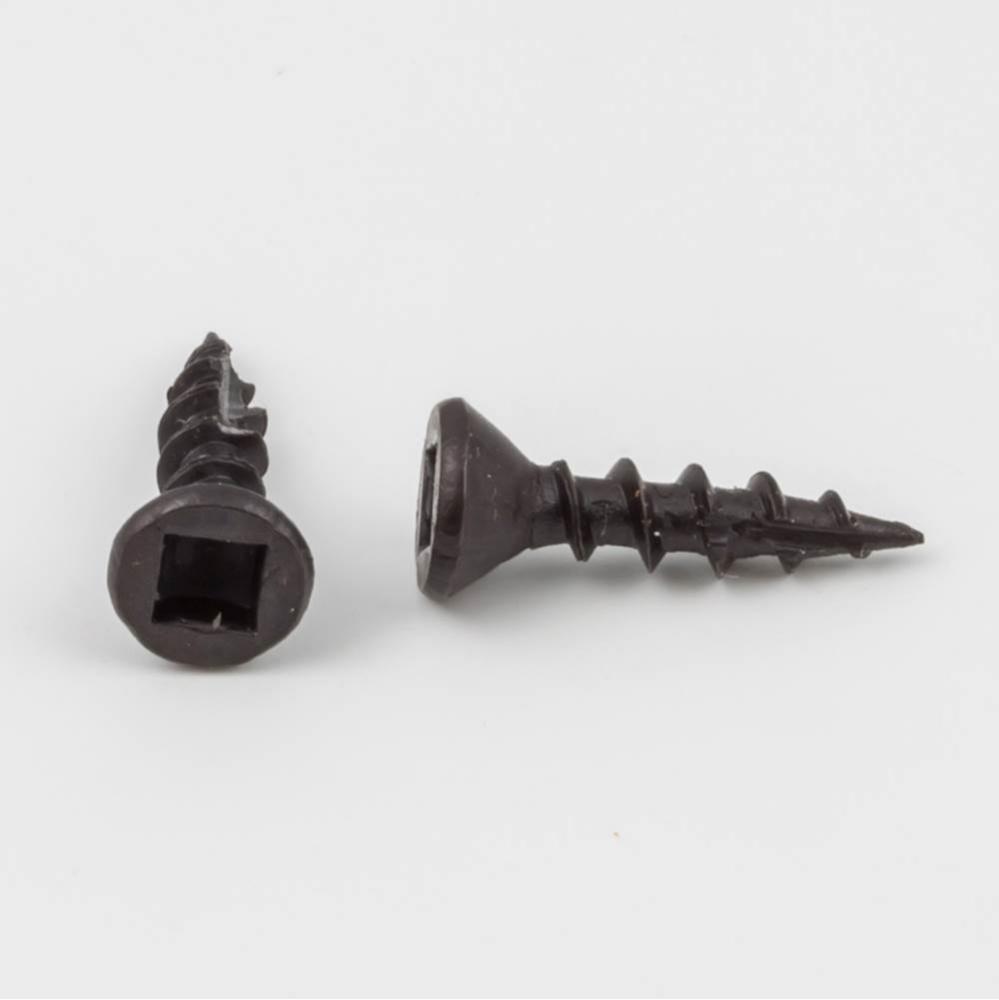 No.6 x 5/8'' Black Square Drive Type 17 Coarse Thread Flat Head Screw Sold by the Box