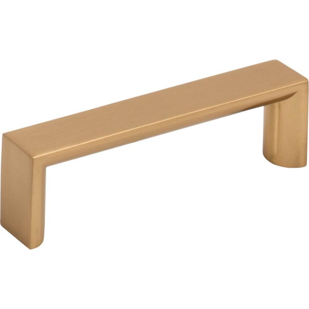 96 mm Center-to-Center Satin Bronze Walker 1 Cabinet Pull