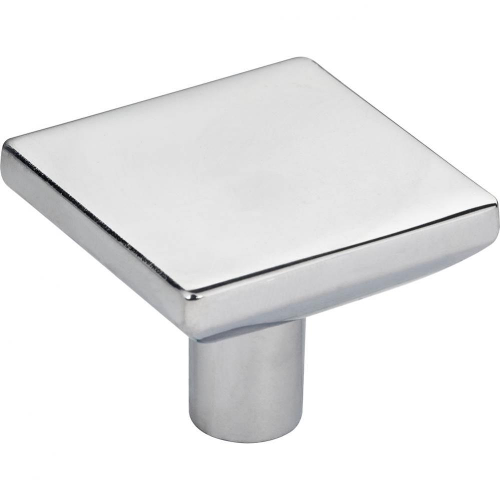 1-5/8'' Overall Length Polished Chrome Walker 1 Square Knob