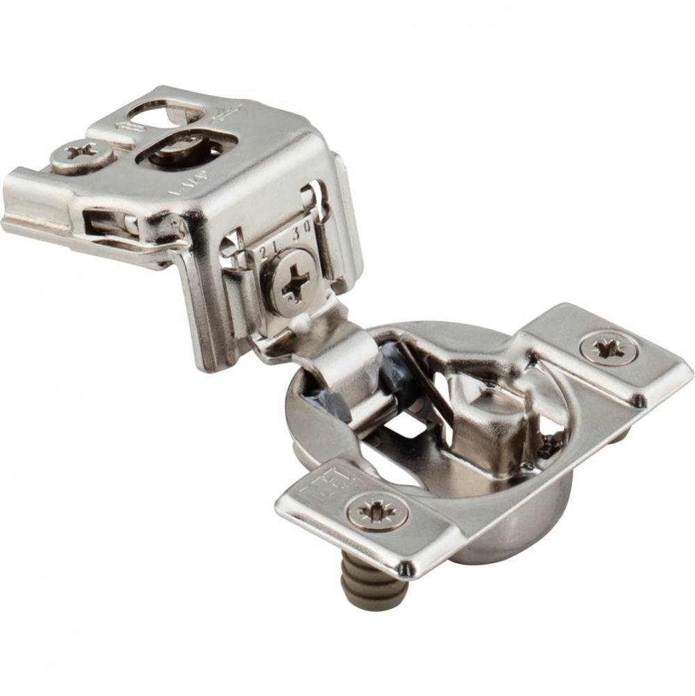 105degree 1-1/4'' Overlay DURA-CLOSE Self-close Compact Hinge with 2 Cleats and Press-in