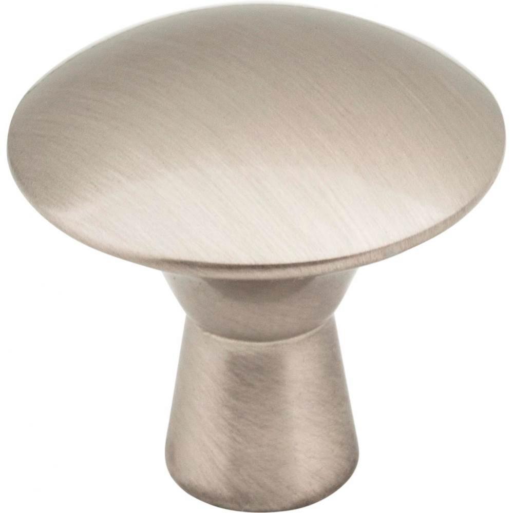 1-1/16'' Diameter Satin Nickel Zachary Cabinet Mushroom Knob