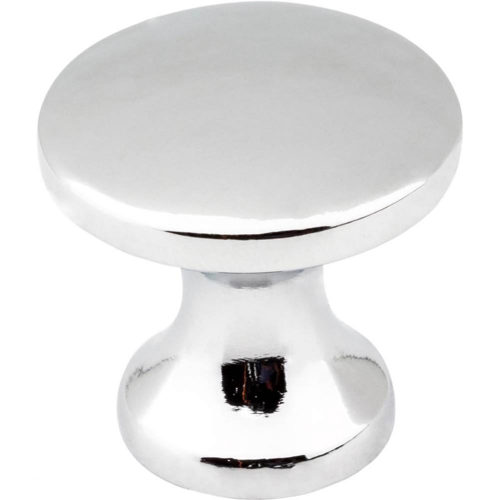 1'' Diameter Polished Chrome Slade Cabinet Mushroom Knob