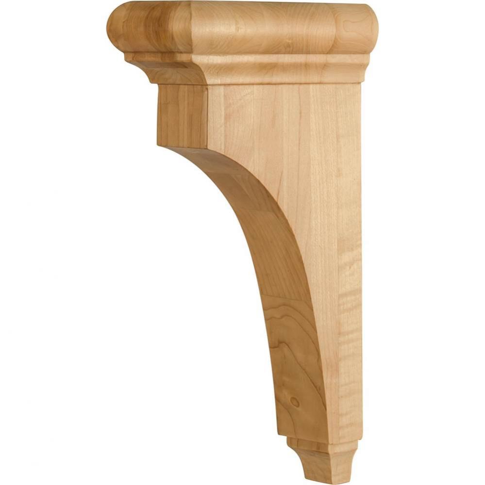 3'' W x 6-1/2'' D x 12'' H Hard Maple Bullnose Cap Corbel