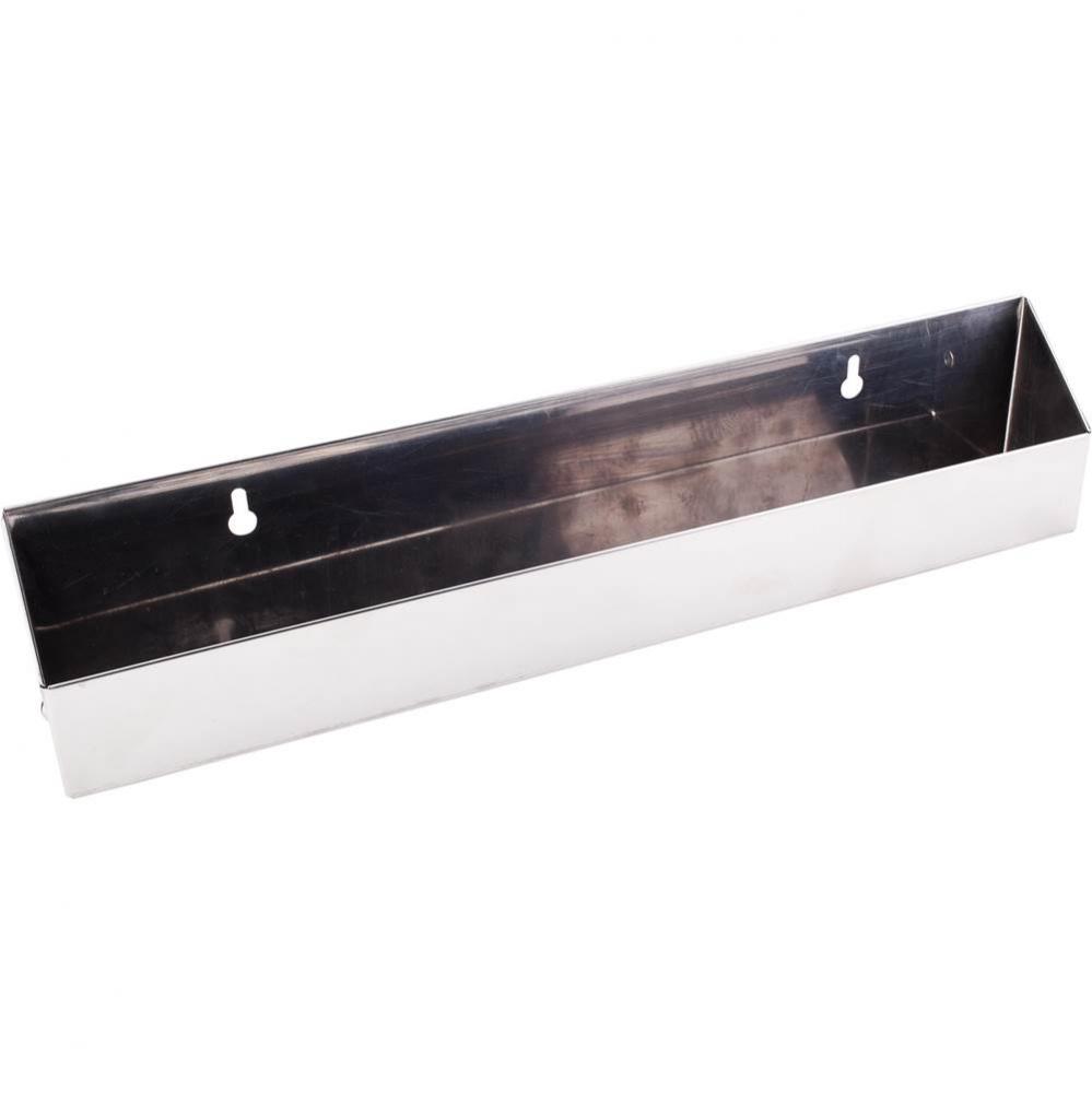 14'' Stainless Steel Tip-Out Tray for Sink Front