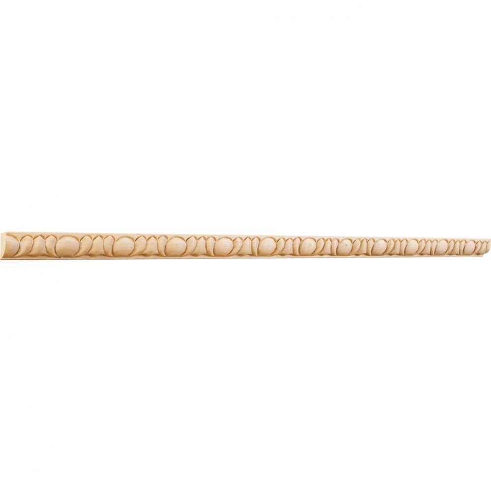 5/16'' D x 5/8'' H Maple Egg and Dart Hand Carved Moulding
