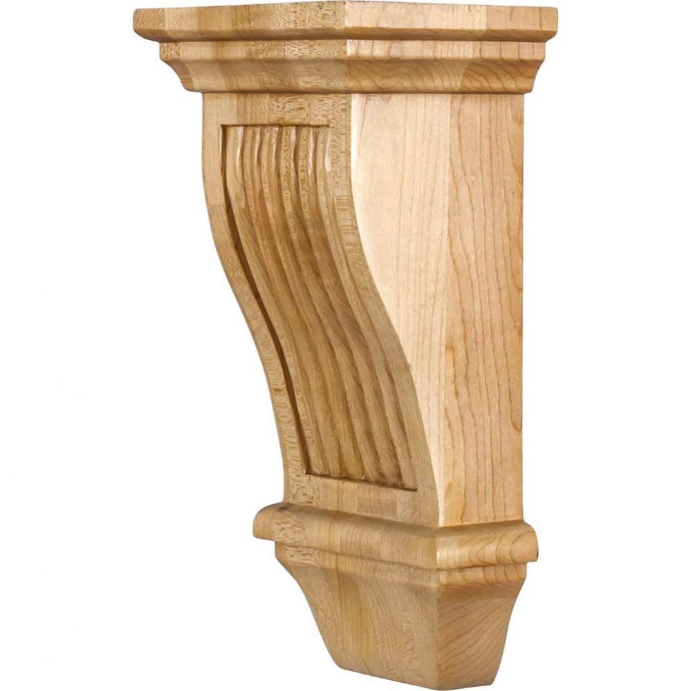 5'' W x 4'' D x 10'' H Rubberwood Renaissance Reed Corbel