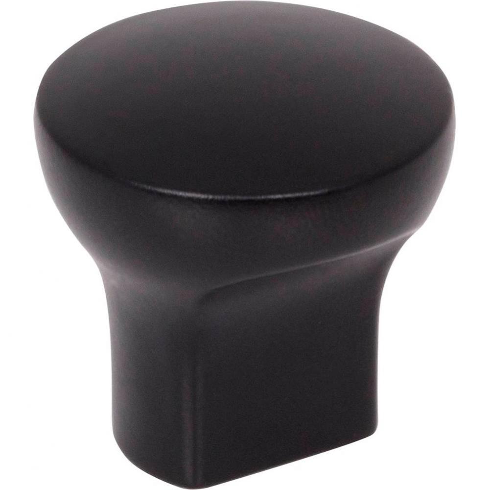 1'' Diameter Matte Black Round Brenton Cabinet Knob