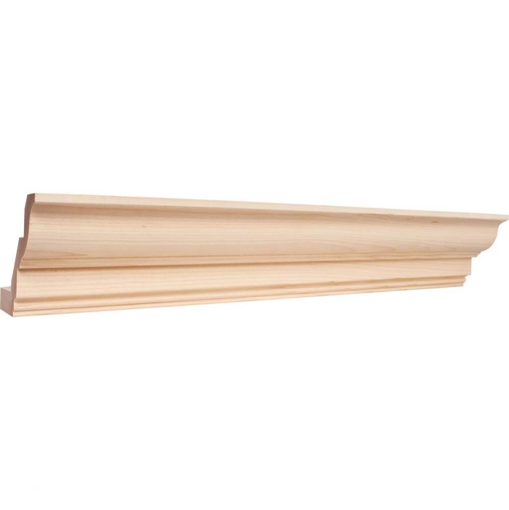 3/4'' D x 4-1/8'' H Oak Full Overlay Standard Crown Moulding