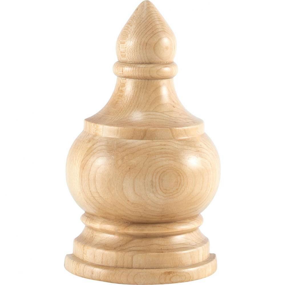 3-1/4'' W x 1-5/8'' D x 5-1/2'' H Oak Transition Finial