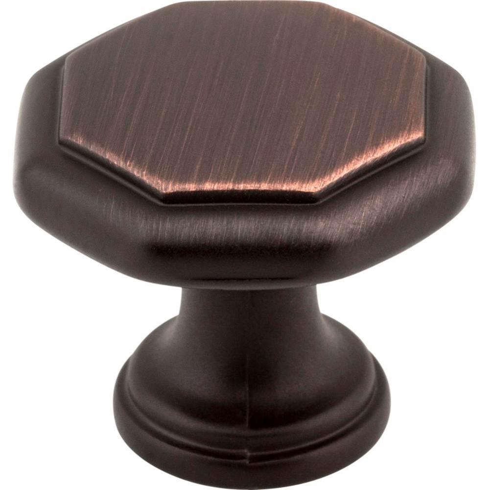 1-3/16'' Diameter Brushed Oil Rubbed Bronze Geometric Drake Cabinet Knob