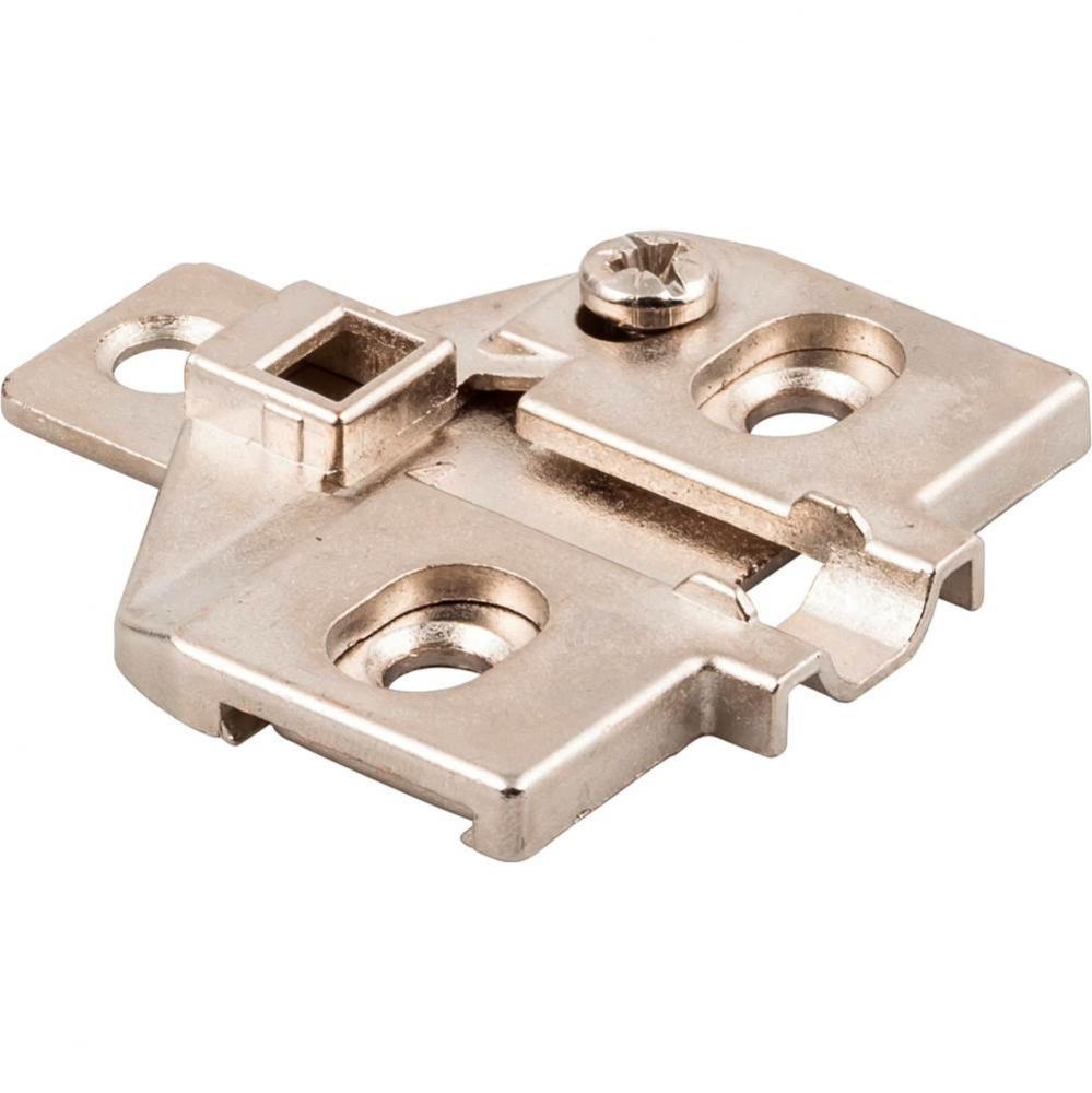 Heavy Duty 0 mm Screw Adj 3 Hole Zinc Die Cast Plate for 700, 725, 900 and 1750 Series Euro Hinges