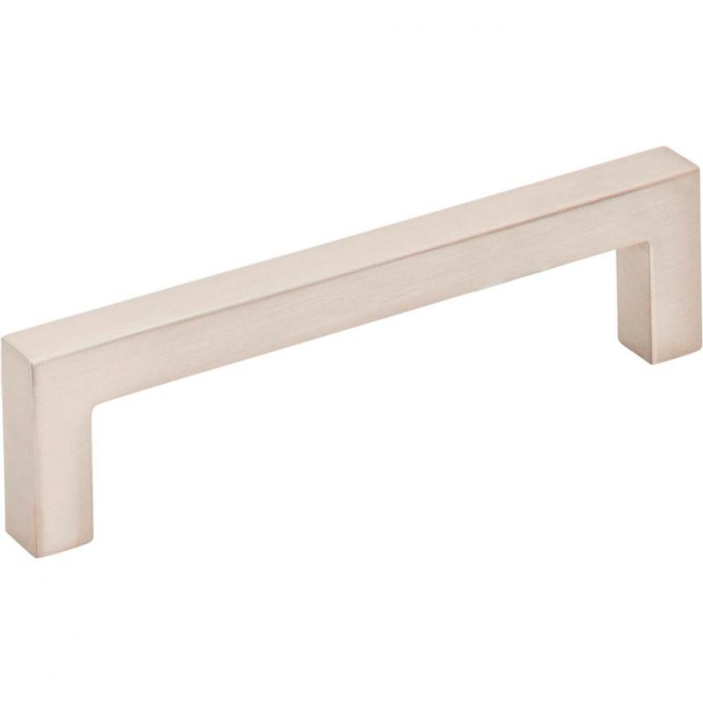 96 mm Center-to-Center Satin Nickel Square Stanton Cabinet Bar Pull