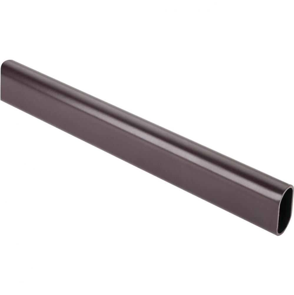 Dark Bronze 1.0 mm x 12'' Long Oval Aluminum Closet Rod