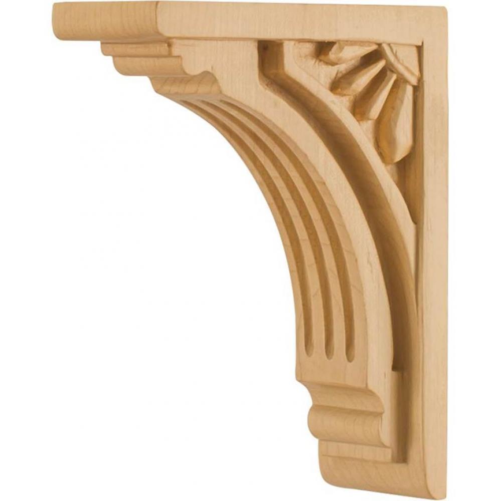 2'' W x 4-5/8'' D x 6'' H Maple Art Deco Corbel