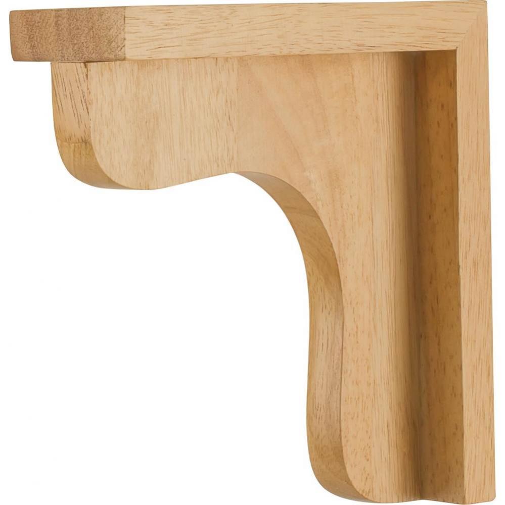 2-1/2'' W x 8'' D x 8'' H Rubberwood Bar Corbel