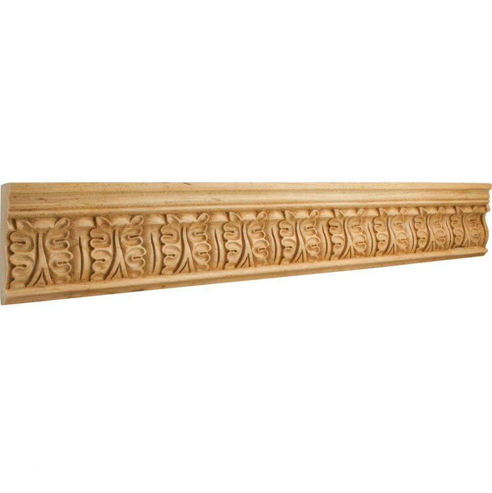 1'' D x 3-3/4'' H Alder Acanthus Hand Carved Moulding