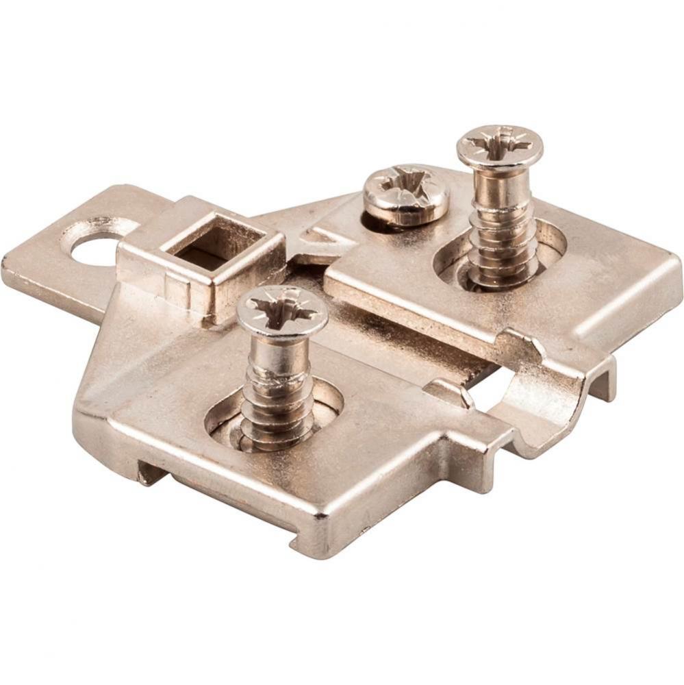 Heavy Duty 0 mm Screw Adj 3 Hole Zinc Die Cast Plate with Euro Screws for 700, 725, 900 and 1750 S