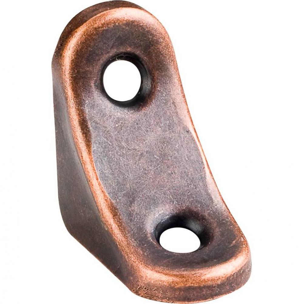 1-3/8'' x 1-3/8'' x 3/4'' Antique Copper Church Pew Bracket