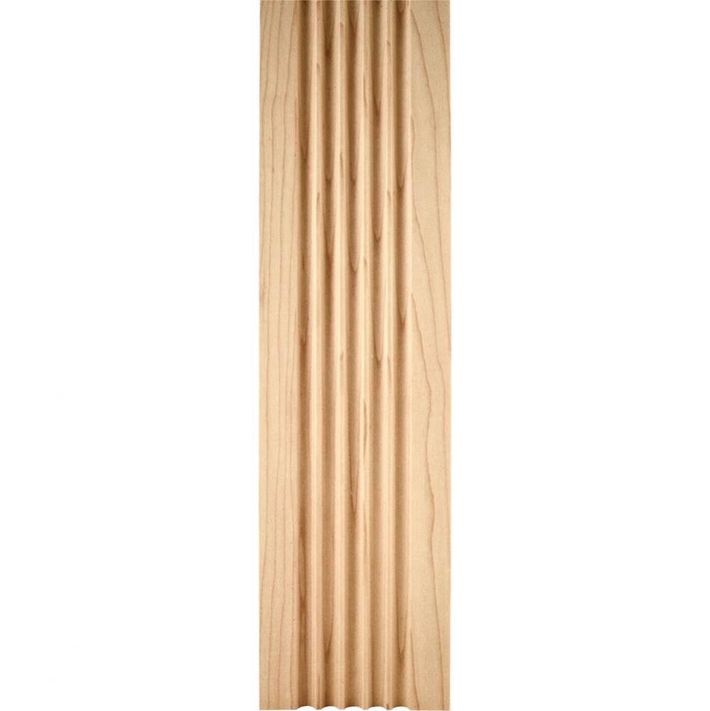 5/8'' D x 4'' H Oak Fluted Moulding