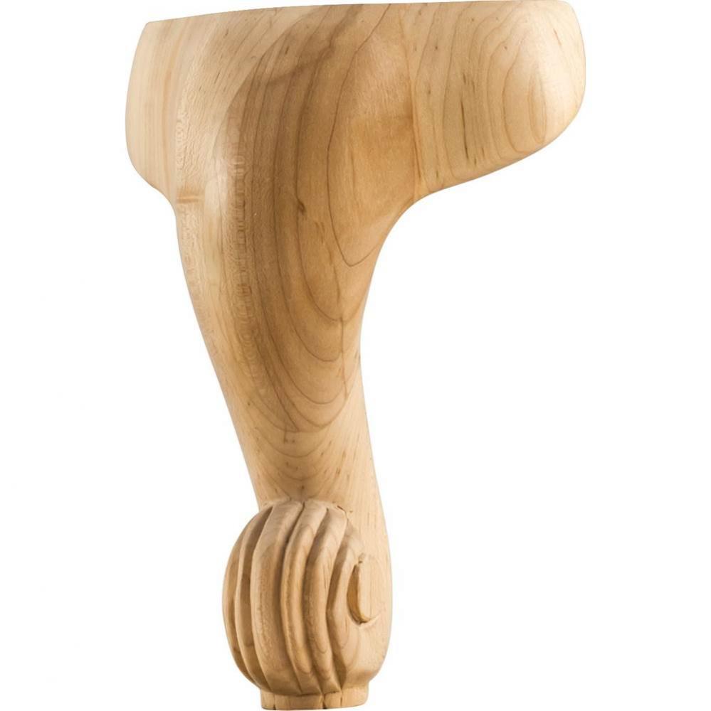 5'' W x 5'' D x 8'' H Oak French Cut Leg