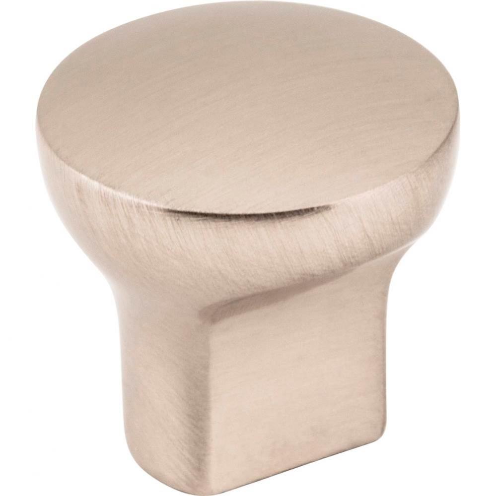 1'' Diameter Satin Nickel Round Brenton Cabinet Knob