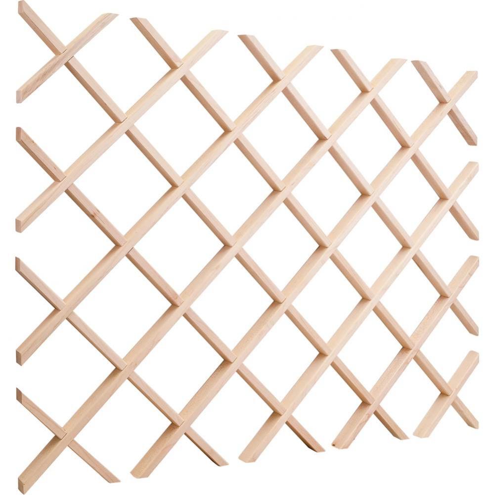 30'' H x 24'' W Maple Wine Bottle Lattice