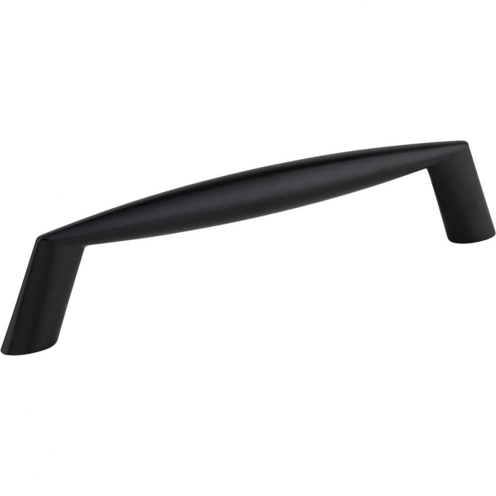 128 mm Center-to-Center Matte Black Zachary Cabinet Pull