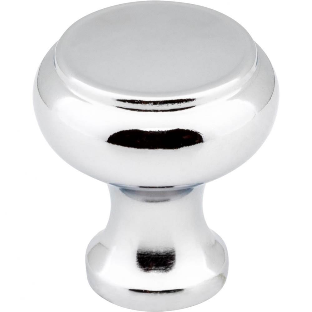 1-3/16'' Diameter Polished Chrome Button Westbury Cabinet Knob