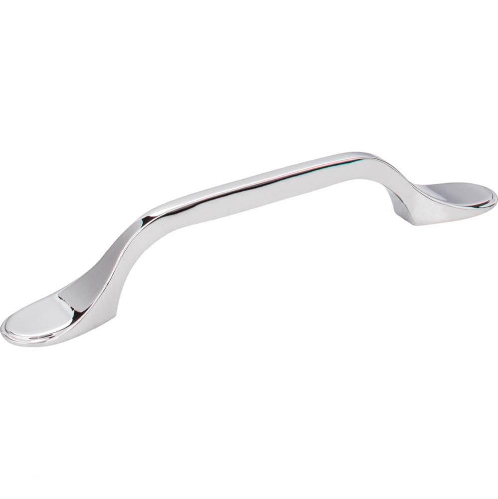 96 mm Center-to-Center Polished Chrome Kenner Cabinet Pull