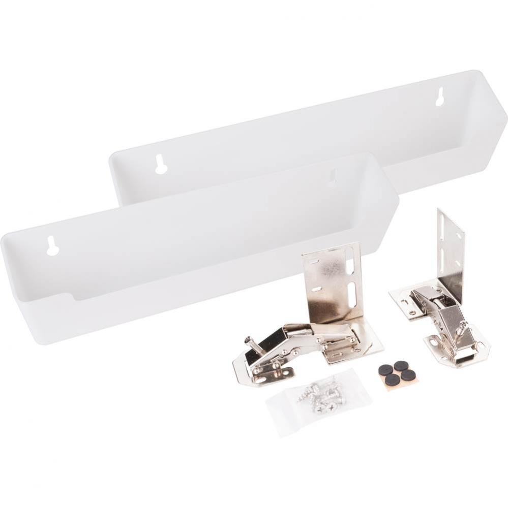 11'' Slim Depth Plastic Tip-Out Tray Kit for Sink Front