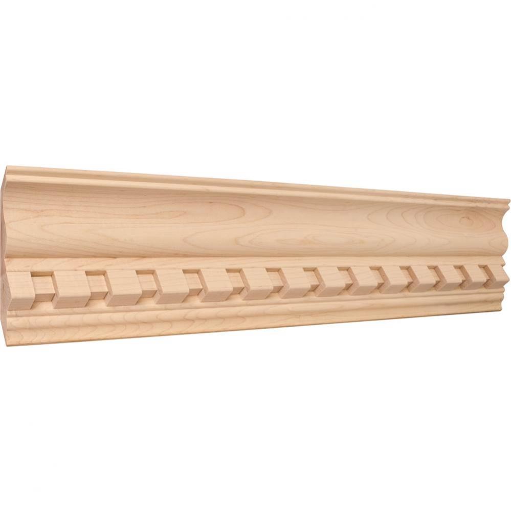 1-1/4'' D x 5-1/2'' H Cherry Dentil Crown Moulding