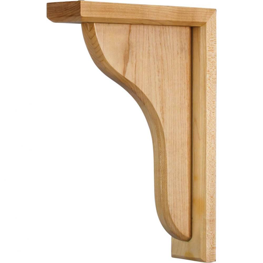 2'' W x 7-1/2'' D x 10-1/2'' H Hard Maple Beveled Bar Corbel