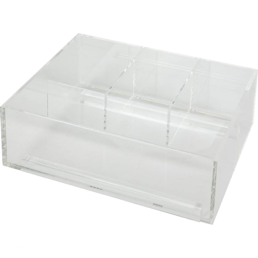 Divided Acrylic Top Tray for Vanity Pullout