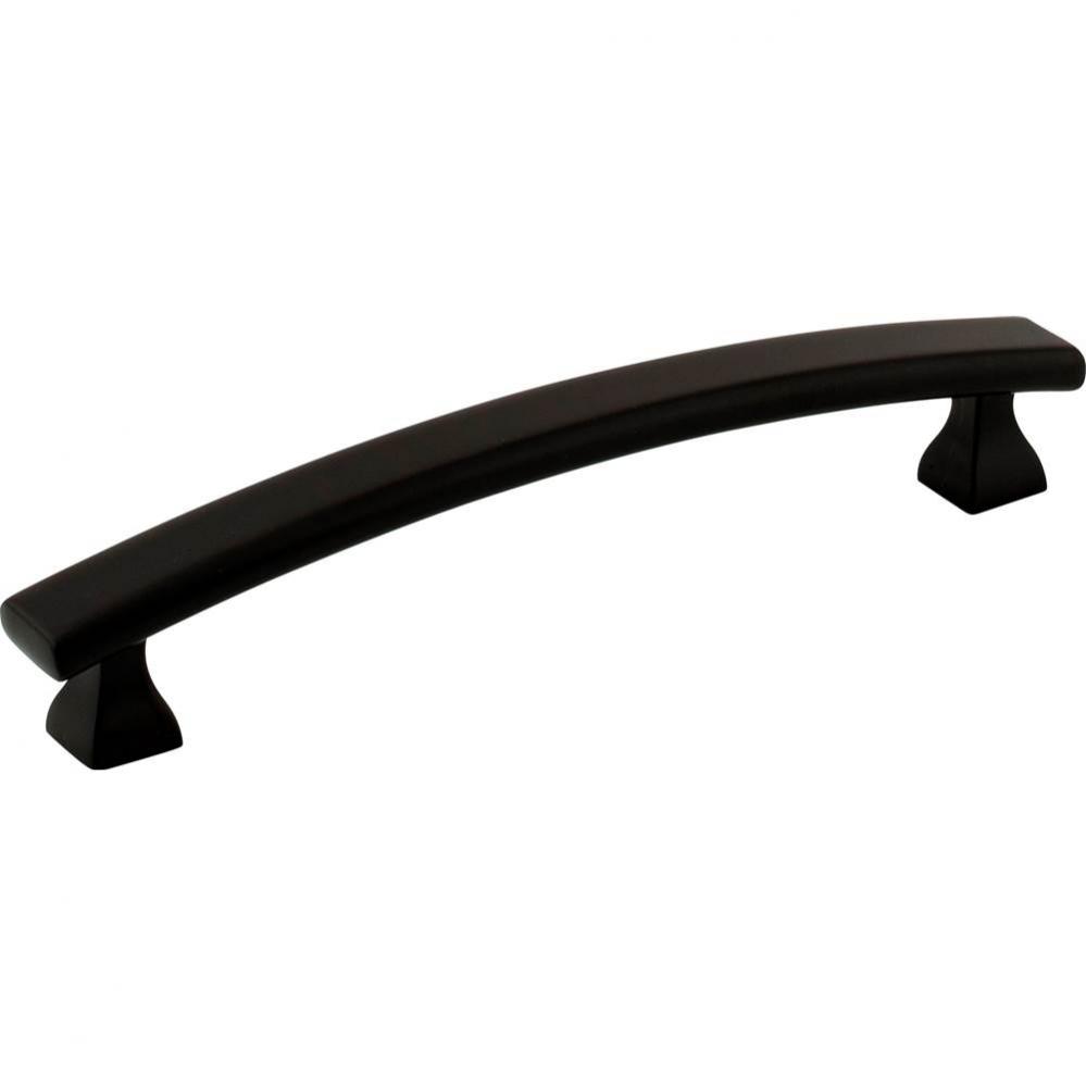 128 mm Center-to-Center Matte Black Square Hadly Cabinet Pull