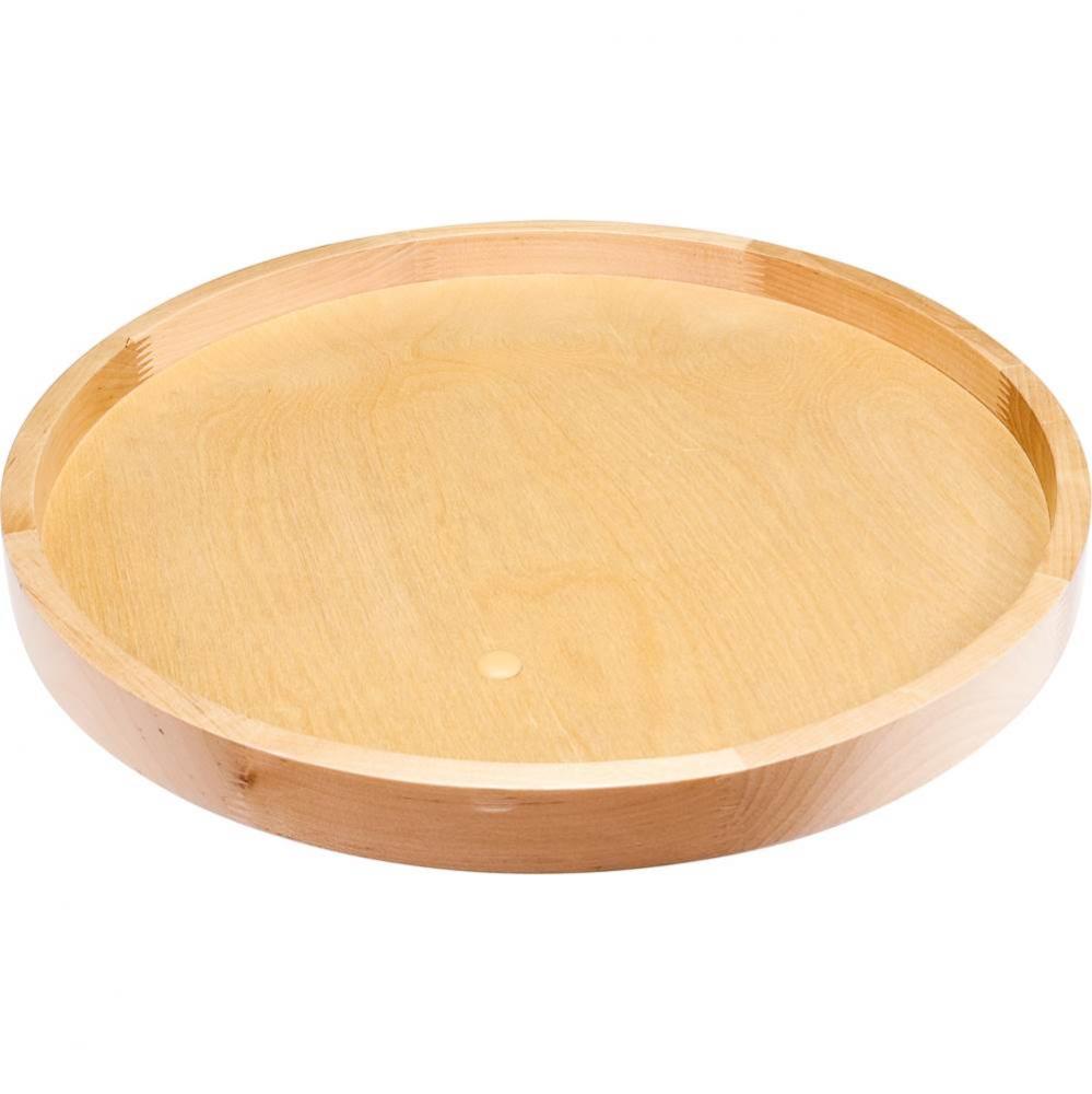 24'' Round Wood Lazy Susan Shelf with Swivel