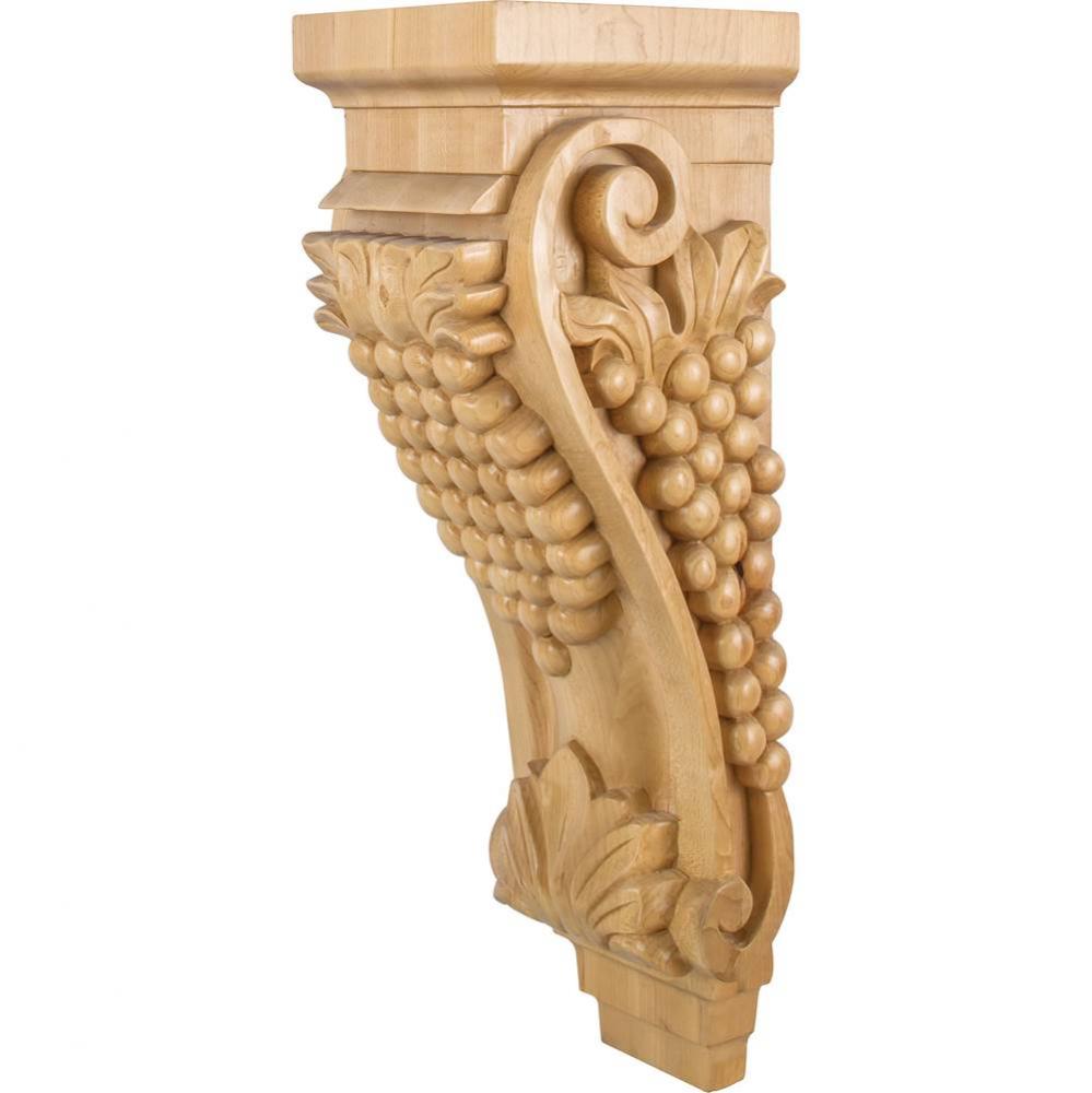 6-3/4'' W x 7-5/8'' D x 22'' H Rubberwood Grape Corbel