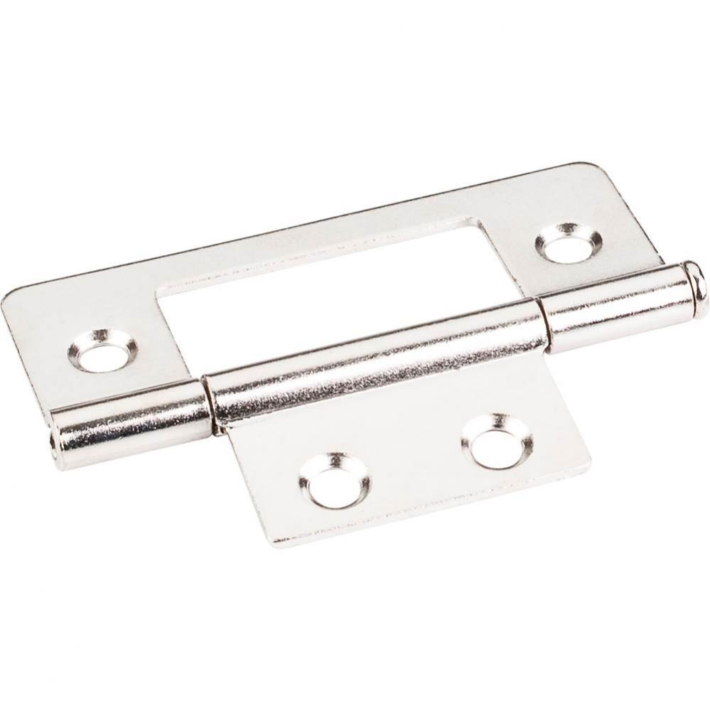 Bright Nickel 3'' Loose Pin Non-Mortise Hinge 4 Hole