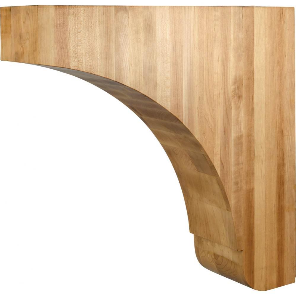 5'' W x 18'' D x 18'' H Rubberwood Minimalist Corbel