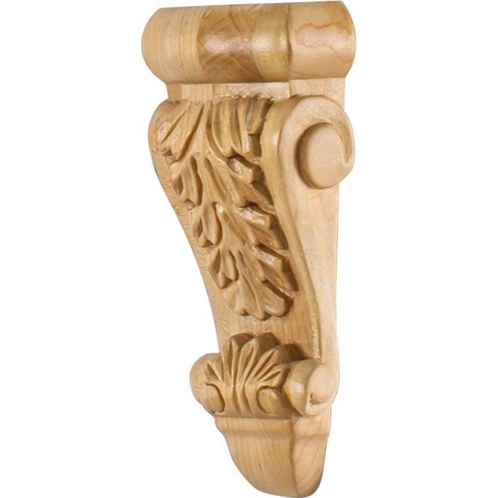 2-3/4'' W x 1-3/8'' D x 6'' H Rubberwood Low-profile Acanthus Corbel