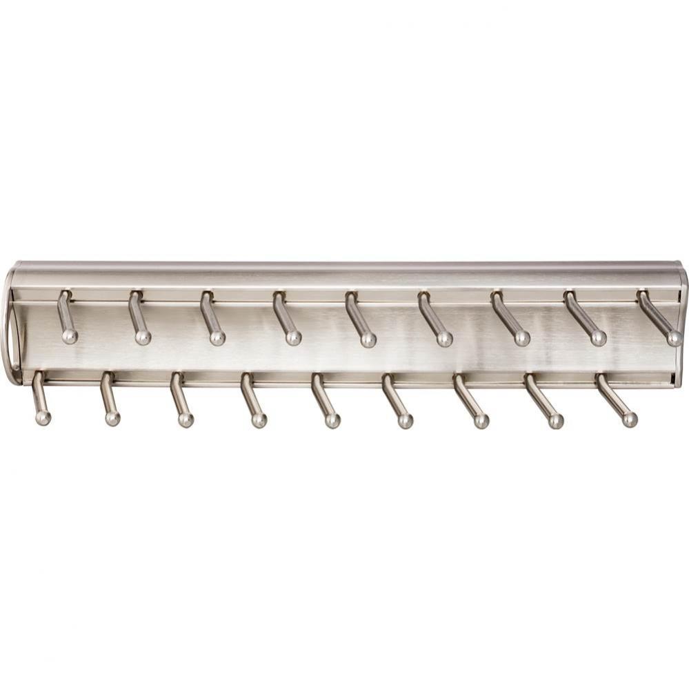 Satin Nickel 14'' Tie Rack