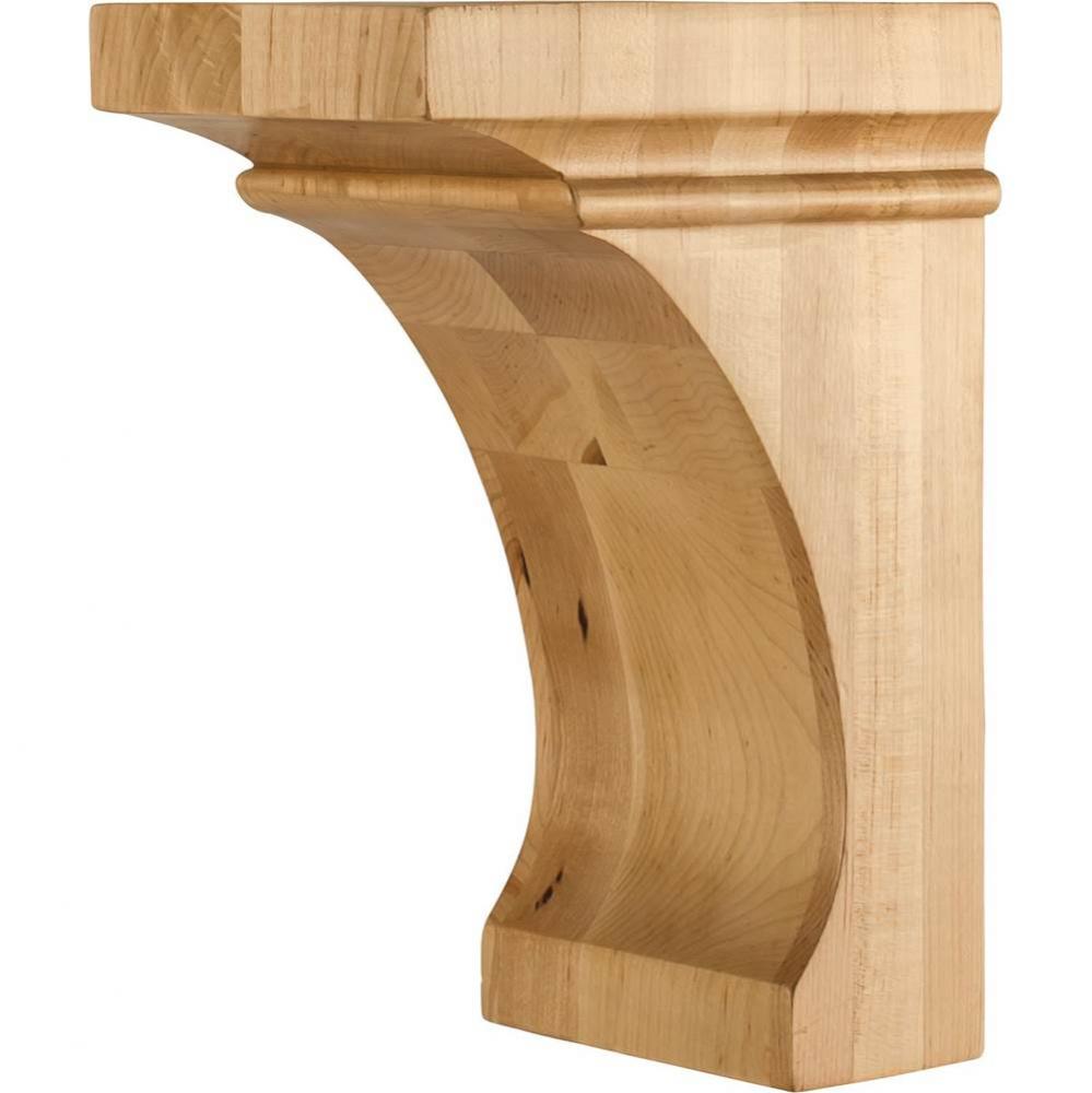 5'' W x 7'' D x 10'' H Hard Maple Cove Corbel