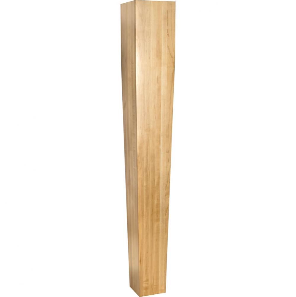 5'' W x 5'' D x 35-1/2'' H Cherry Square Tapered Post