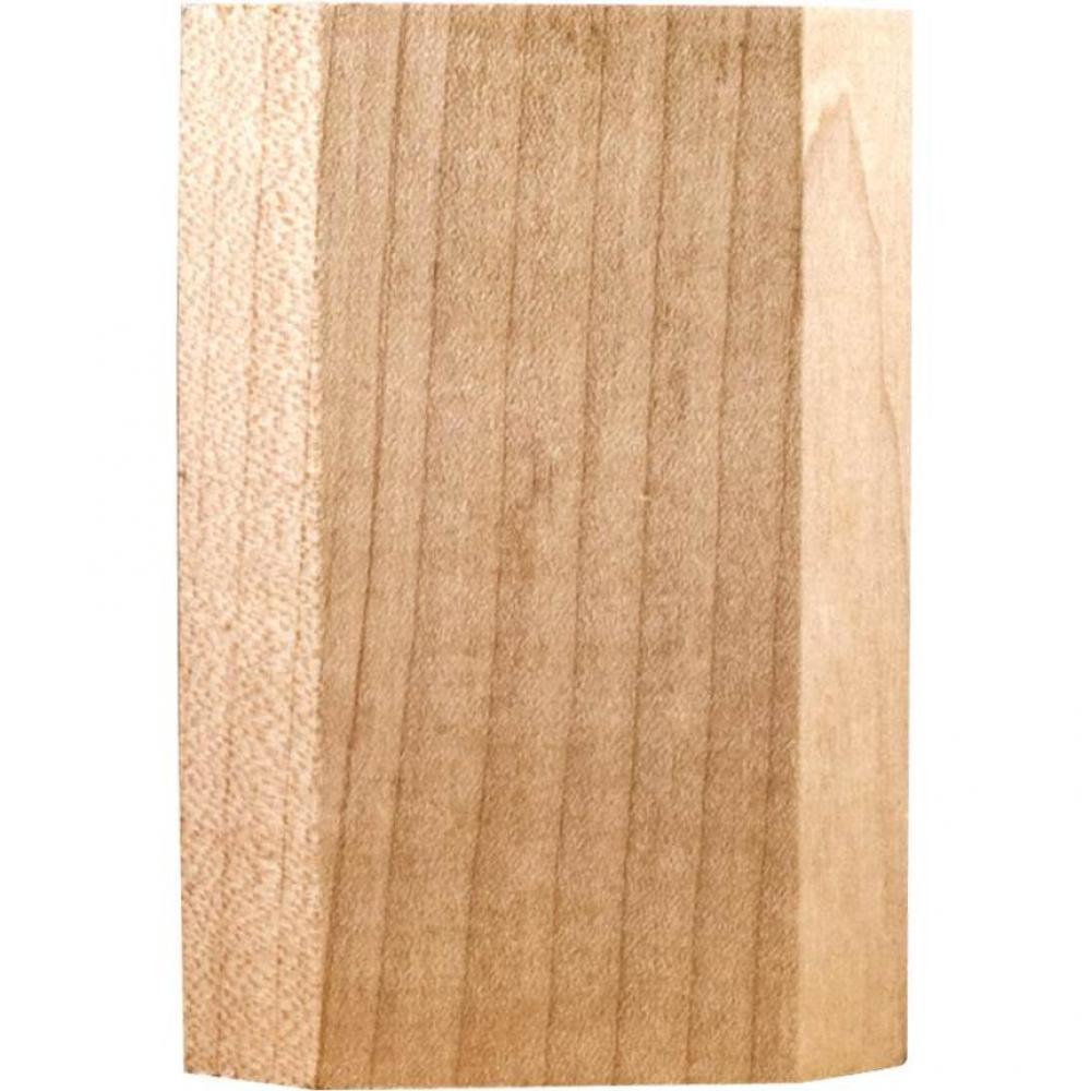 2-3/4'' W x 1'' D x 4'' H Hard Maple Beveled Transition Block