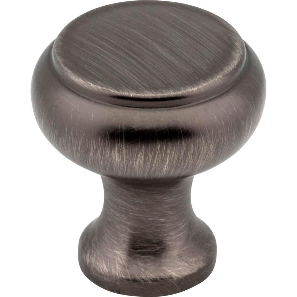 1-3/16'' Diameter Brushed Pewter Button Westbury Cabinet Knob