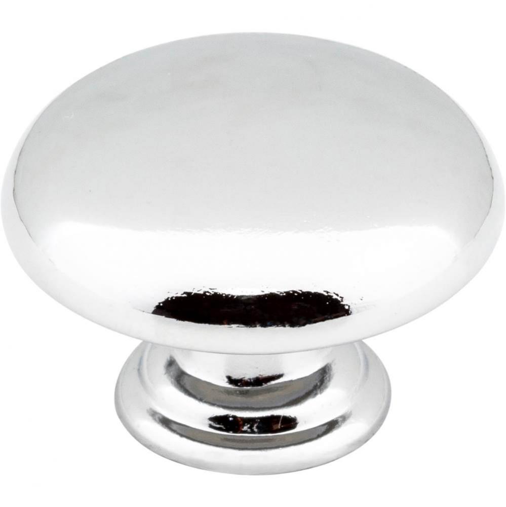 1-3/16'' Diameter Polished Chrome Gatsby Cabinet Mushroom Knob