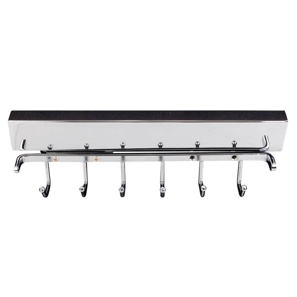 Polished Chrome 12'' Belt Rack