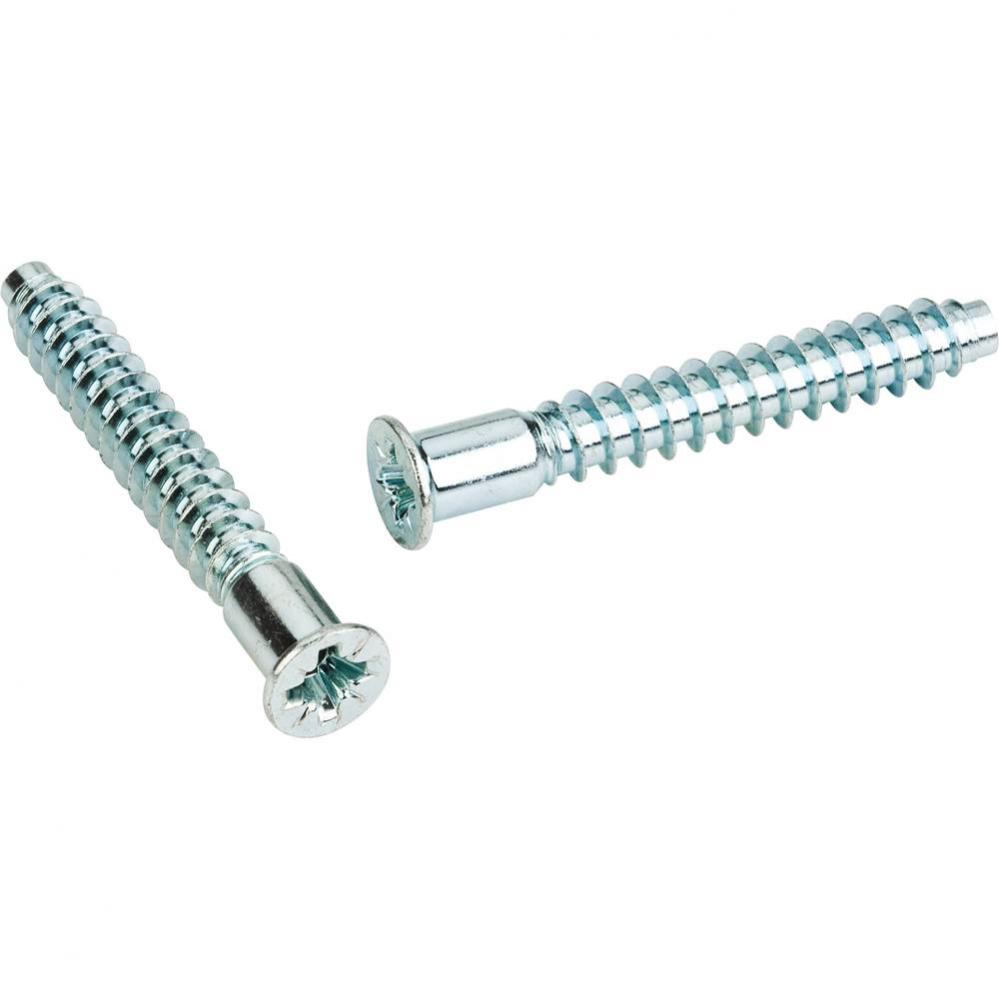 7 mm x 50 mm Zinc Finish Flat Head Pozi Confirmat Screw - Bag of 500