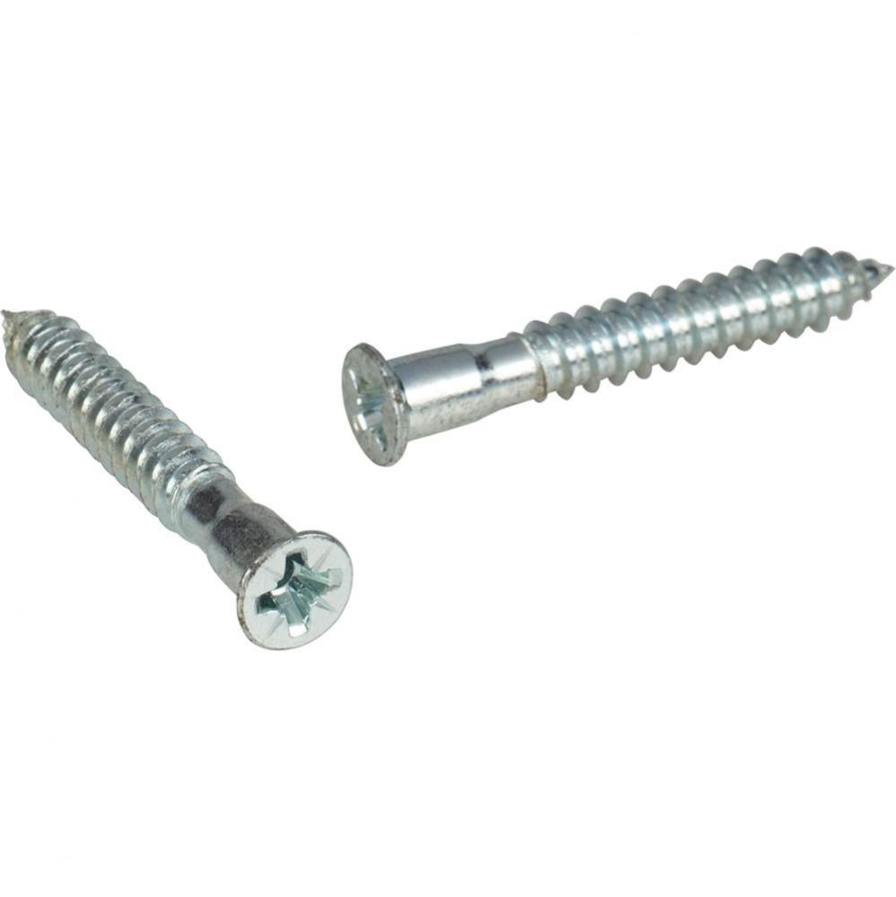 7 mm x 50 mm Zinc Finish Flat Head Pozi Confirmat Screw with Point - Bag of 500