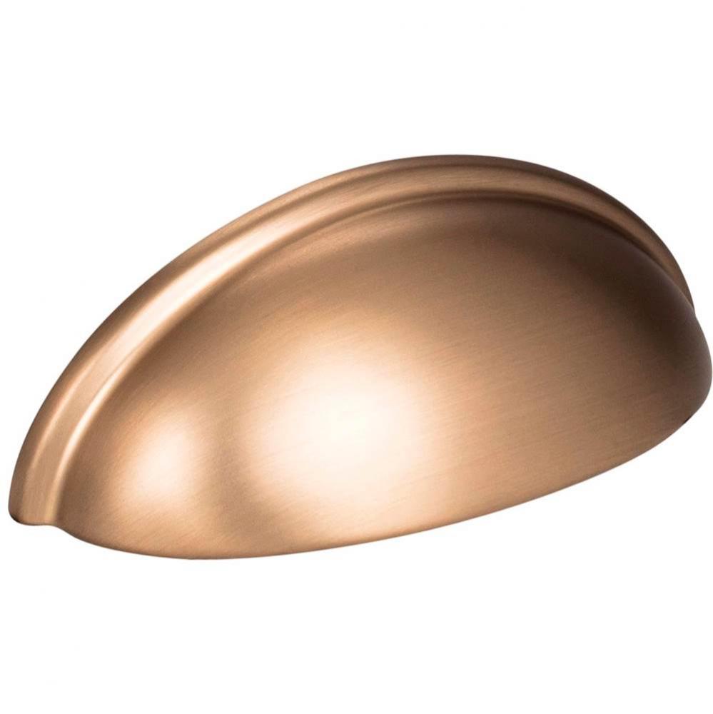 3'' Center-to-Center Satin Bronze Florence Cabinet Cup Pull